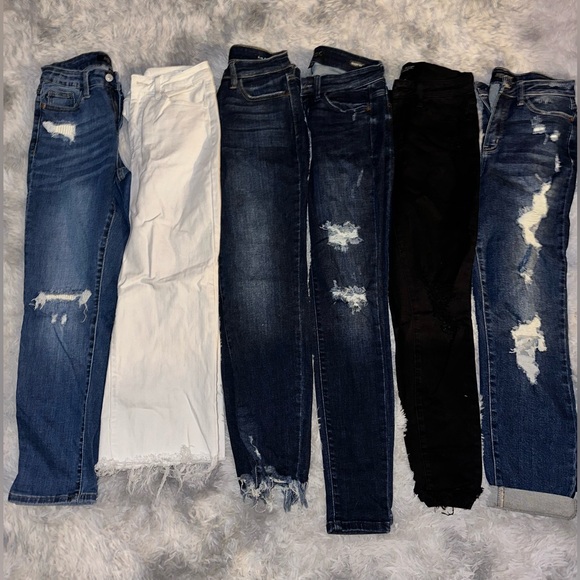Judy Blue Denim - Judy Blue Women's Jeans Bundle - 6 Pairs - Blue, White, Black -EUC NWOT Size3/26